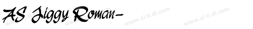 AS Jiggy Roman字体转换